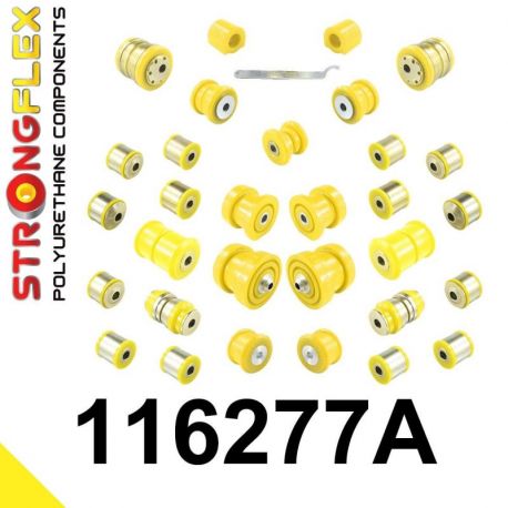 116277A: Full suspension  polyurethane bush kit SPORT STRONGFLEX